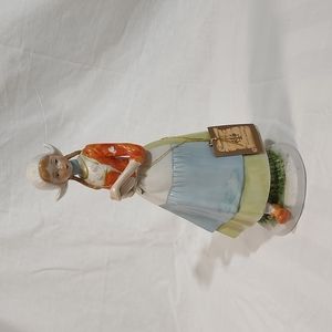 Vintage  Handcrafted LLadro style M.E.  Duncan Dutch girl ceranic figurine